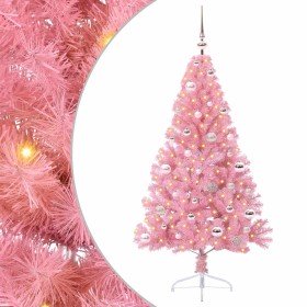Árbol de Navidad Artificial Preiluminado Rosa 150 cm PVC en Decoración Festiva y Estacional | Comprar online en Foru.es