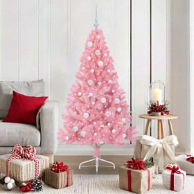 Árbol de Navidad Artificial Preiluminado Rosa 150 cm PVC en Decoración Festiva y Estacional | Comprar online en Foru.es