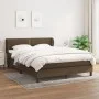 Cama box spring con colchón tela marrón oscuro 140x200 cm de vidaXL, Camas y somieres - Ref: Foro24-3126168, Precio: 414,26 €...