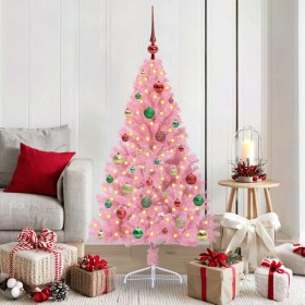 Árbol de Navidad Artificial Preiluminado Rosa 150 cm PVC en Decoración Festiva y Estacional | Comprar online en Foru.es