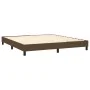 Cama box spring con colchón tela marrón oscuro 180x200 cm de vidaXL, Camas y somieres - Ref: Foro24-3126264, Precio: 543,63 €...
