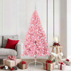 Árbol de Navidad Artificial Preiluminado Rosa 180 cm PVC en Decoración Festiva y Estacional | Comprar online en Foru.es