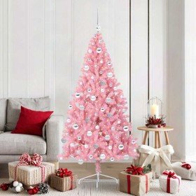 Árbol de Navidad Artificial Preiluminado Rosa 180 cm PVC en Decoración Festiva y Estacional | Comprar online en Foru.es