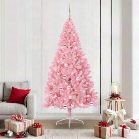 Árbol de Navidad Artificial Preiluminado Rosa 210 cm PVC en Decoración Festiva y Estacional | Comprar online en Foru.es