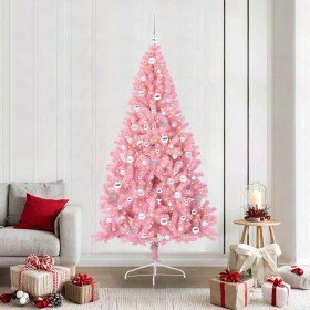 Árbol de Navidad Artificial Preiluminado Rosa 210 cm PVC en Decoración Festiva y Estacional | Comprar online en Foru.es