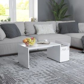Mesa de centro madera contrachapada blanco 90x45x35 cm de vidaXL, Mesas de centro - Ref: Foro24-802921, Precio: 35,05 €, Desc...