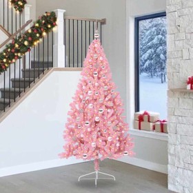 Árbol de Navidad Artificial Preiluminado Rosa 240 cm PVC en Decoración Festiva y Estacional | Comprar online en Foru.es