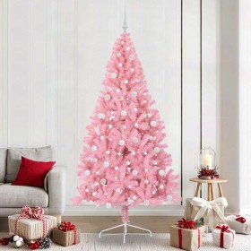 Árbol de Navidad Artificial Preiluminado Rosa 240 cm PVC en Decoración Festiva y Estacional | Comprar online en Foru.es