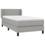Cama box spring con colchón tela gris claro 100x200 cm de vidaXL, Camas y somieres - Ref: Foro24-3126061, Precio: 332,76 €, D...