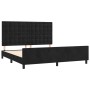 Estructura de cama con cabecero de terciopelo negro 160x200 cm de vidaXL, Camas y somieres - Ref: Foro24-3126009, Precio: 214...