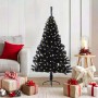 Árbol de Navidad Artificial Preiluminado Negro 120 cm PVC en Decoración Festiva y Estacional | Comprar online en Foru.es