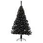 Árbol de Navidad Artificial Preiluminado Negro 120 cm PVC en Decoración Festiva y Estacional | Comprar online en Foru.es