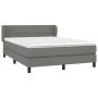 Cama box spring con colchón tela gris oscuro 140x190 cm de vidaXL, Camas y somieres - Ref: Foro24-3126238, Precio: 517,32 €, ...