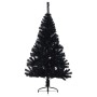Árbol de Navidad Artificial Preiluminado Negro 120 cm PVC en Decoración Festiva y Estacional | Comprar online en Foru.es