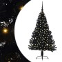 Árbol de Navidad Artificial Preiluminado Negro 120 cm PVC en Decoración Festiva y Estacional | Comprar online en Foru.es