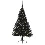 Árbol de Navidad Artificial Preiluminado Negro 120 cm PVC en Decoración Festiva y Estacional | Comprar online en Foru.es