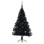 Árbol de Navidad Artificial Preiluminado Negro 120 cm PVC en Decoración Festiva y Estacional | Comprar online en Foru.es