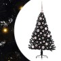 Árbol de Navidad Artificial Preiluminado Negro 120 cm PVC en Decoración Festiva y Estacional | Comprar online en Foru.es