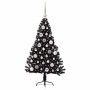 Árbol de Navidad Artificial Preiluminado Negro 120 cm PVC en Decoración Festiva y Estacional | Comprar online en Foru.es