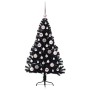 Árbol de Navidad Artificial Preiluminado Negro 120 cm PVC en Decoración Festiva y Estacional | Comprar online en Foru.es