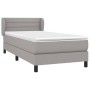 Cama box spring con colchón tela gris claro 90x200 cm de vidaXL, Camas y somieres - Ref: Foro24-3126293, Precio: 316,27 €, De...