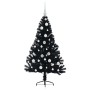 Árbol de Navidad Artificial Preiluminado Negro 120 cm PVC en Decoración Festiva y Estacional | Comprar online en Foru.es