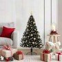 Árbol de Navidad Artificial Preiluminado Negro 120 cm PVC en Decoración Festiva y Estacional | Comprar online en Foru.es