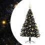 Árbol de Navidad Artificial Preiluminado Negro 120 cm PVC en Decoración Festiva y Estacional | Comprar online en Foru.es
