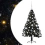 Árbol de Navidad Artificial Preiluminado Negro 120 cm PVC en Decoración Festiva y Estacional | Comprar online en Foru.es