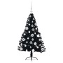 Árbol de Navidad Artificial Preiluminado Negro 120 cm PVC en Decoración Festiva y Estacional | Comprar online en Foru.es