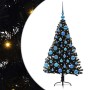 Árbol de Navidad Artificial Preiluminado Negro 120 cm PVC en Decoración Festiva y Estacional | Comprar online en Foru.es