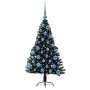 Árbol de Navidad Artificial Preiluminado Negro 120 cm PVC en Decoración Festiva y Estacional | Comprar online en Foru.es