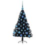 Árbol de Navidad Artificial Preiluminado Negro 120 cm PVC en Decoración Festiva y Estacional | Comprar online en Foru.es