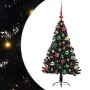 Árbol de Navidad Artificial Preiluminado Negro 120 cm PVC en Decoración Festiva y Estacional | Comprar online en Foru.es