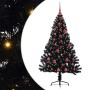 Árbol de Navidad Artificial Preiluminado Negro 150 cm PVC en Decoración Festiva y Estacional | Comprar online en Foru.es