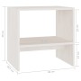 Mesitas de noche 2 uds madera maciza pino blanco 40x30,5x40 cm de vidaXL, Mesitas de noche - Ref: Foro24-808056, Precio: 55,2...