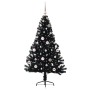 Árbol de Navidad Artificial Preiluminado Negro 150 cm PVC en Decoración Festiva y Estacional | Comprar online en Foru.es