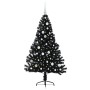 Árbol de Navidad Artificial Preiluminado Negro 150 cm PVC en Decoración Festiva y Estacional | Comprar online en Foru.es