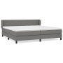 Cama box spring con colchón tela gris oscuro 200x200 cm de vidaXL, Camas y somieres - Ref: Foro24-3126110, Precio: 599,39 €, ...