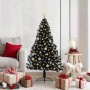 Árbol de Navidad Artificial Preiluminado Negro 150 cm PVC en Decoración Festiva y Estacional | Comprar online en Foru.es