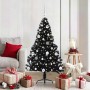 Árbol de Navidad Artificial Preiluminado Negro 150 cm PVC en Decoración Festiva y Estacional | Comprar online en Foru.es