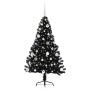 Árbol de Navidad Artificial Preiluminado Negro 150 cm PVC en Decoración Festiva y Estacional | Comprar online en Foru.es
