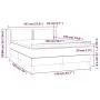Cama box spring con colchón tela gris claro 140x190 cm de vidaXL, Camas y somieres - Ref: Foro24-3126157, Precio: 448,35 €, D...