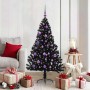 Árbol de Navidad Artificial Preiluminado Negro 150 cm PVC en Decoración Festiva y Estacional | Comprar online en Foru.es