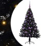 Árbol de Navidad Artificial Preiluminado Negro 150 cm PVC en Decoración Festiva y Estacional | Comprar online en Foru.es