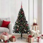 Árbol de Navidad Artificial Preiluminado Negro 150 cm PVC en Decoración Festiva y Estacional | Comprar online en Foru.es