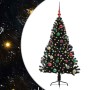 Árbol de Navidad Artificial Preiluminado Negro 150 cm PVC en Decoración Festiva y Estacional | Comprar online en Foru.es