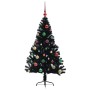 Árbol de Navidad Artificial Preiluminado Negro 150 cm PVC en Decoración Festiva y Estacional | Comprar online en Foru.es