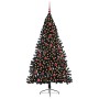 Árbol de Navidad Artificial Preiluminado Negro 180 cm PVC en Decoración Festiva y Estacional | Comprar online en Foru.es
