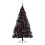 Árbol de Navidad Artificial Preiluminado Negro 180 cm PVC en Decoración Festiva y Estacional | Comprar online en Foru.es